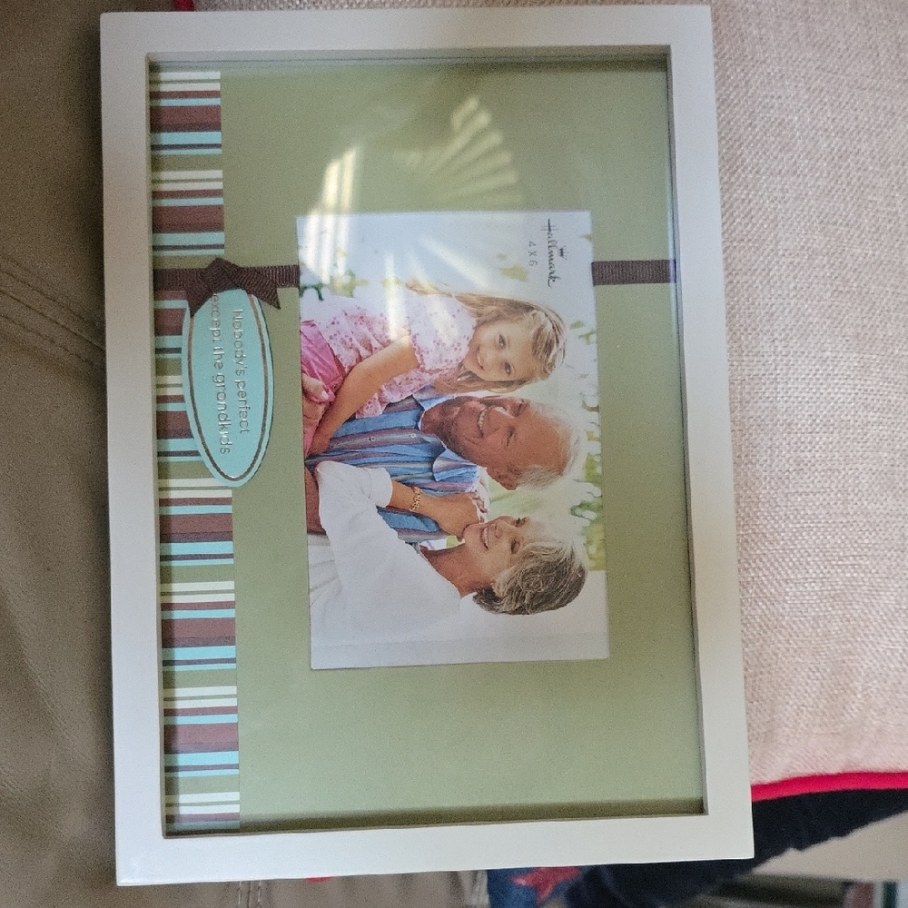 NWT White Picture Frame with Elegant Accents